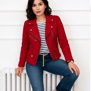 Anine Bing Red Moto jacket size xs